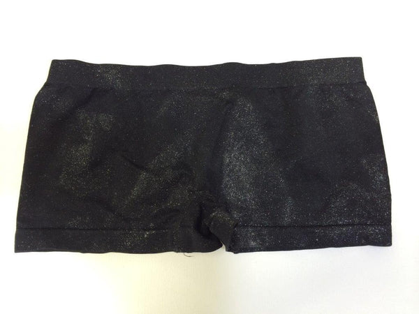 Hand-painted Bootie Shorts- Black & Silver
