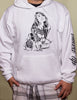 [SharingDiscount] "Dirty Look's" Men's White Jerzee Pullover Sweatshirt