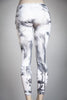 Hand-painted Leggings- White/Black